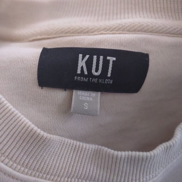 Kut from the Kloth Beige Boxy Sweatshirt - SMALL (Runs big) - Picture 8 of 8